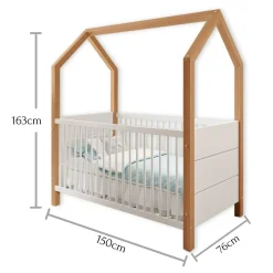 Babybett HOUSE