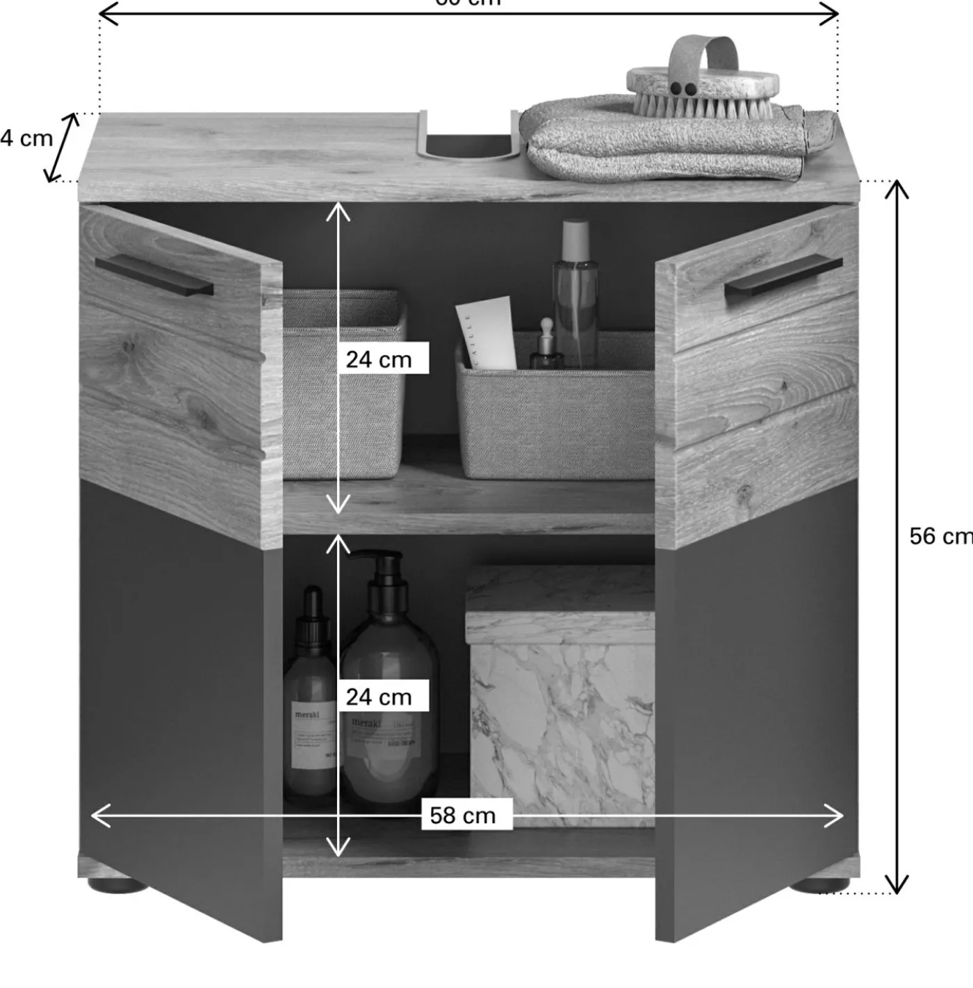 Badkombination 3-teilig AGARO