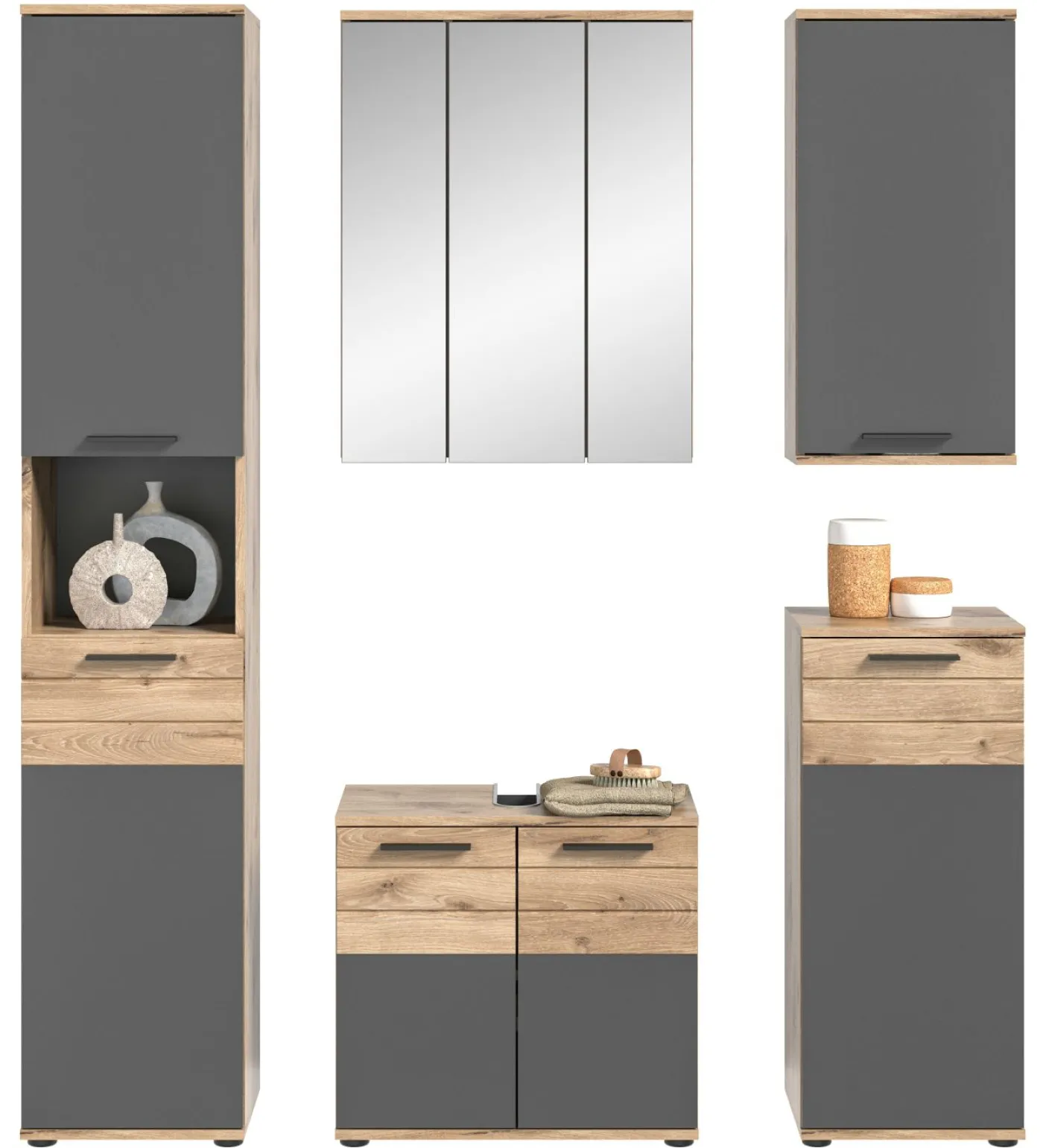Badkombination 5-teilig AGARO