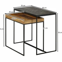 Beistelltische 2er-Set BUENG KAN