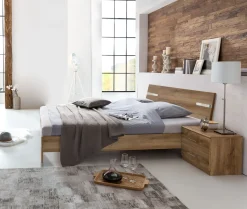 Bett mit Nachtkommoden ANNA