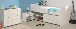 Bett mit Nachttisch und Kommode SMOOZY 23a