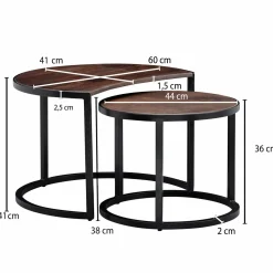 Couchtisch 2er-Set DOI KHON RONG
