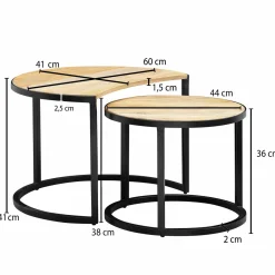 Couchtisch 2er-Set DOI KHON RONG