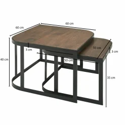 Couchtisch 2er-Set DOI KU SATHAN