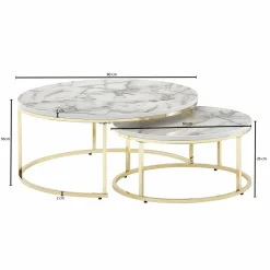 Couchtische 2er-Set LAM LUK KA
