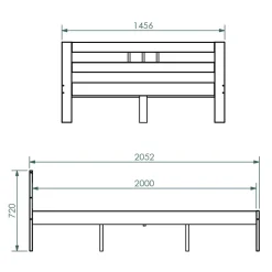 Doppelbett FANA 140x200cm