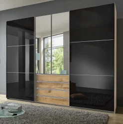 Dreh-/Schwebetürenschrank MAGIC GLAS