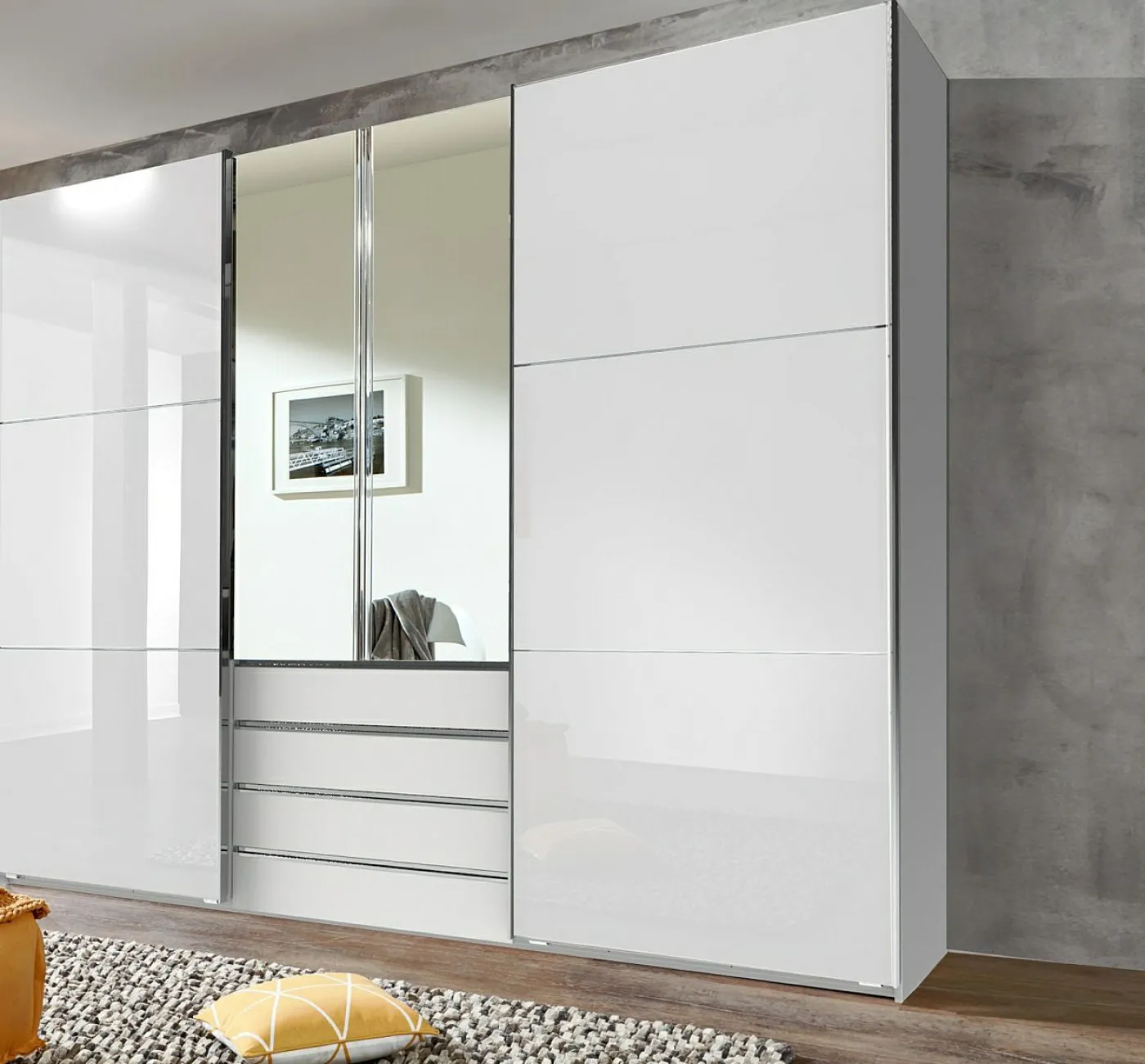 Dreh-/Schwebetürenschrank MAGIC GLAS