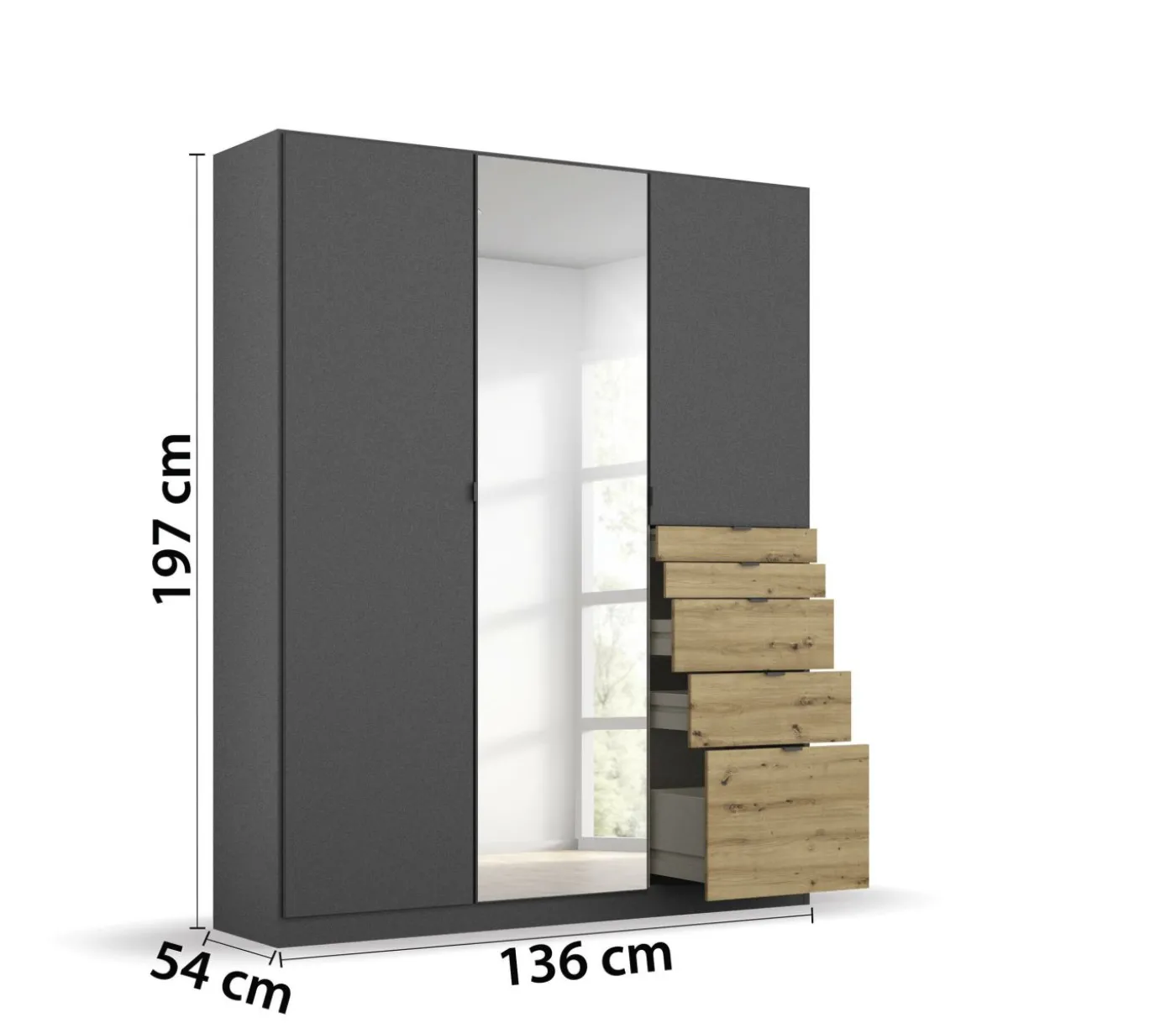 Drehtürenschrank AGUALVA-CACEM