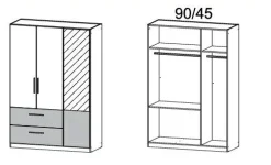 Drehtürenschrank ALVOR