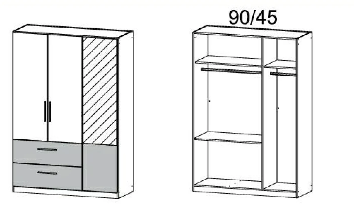 Drehtürenschrank ALVOR