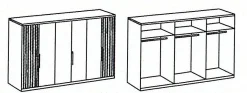 Drehtürenschrank ANDORRA