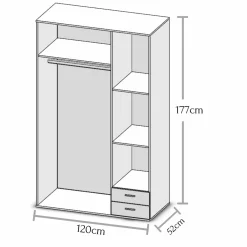 Drehtürenschrank BASE 3
