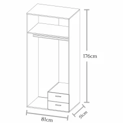 Drehtürenschrank BASE 2