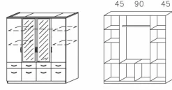 Drehtürenschrank BREMEN