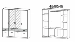 Drehtürenschrank BREMEN-EXTRA