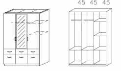 Drehtürenschrank BREMEN-EXTRA