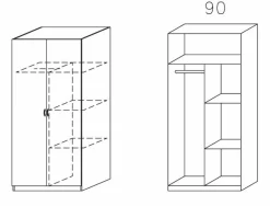 Drehtürenschrank CASE