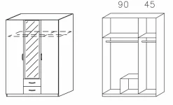 Drehtürenschrank CASE