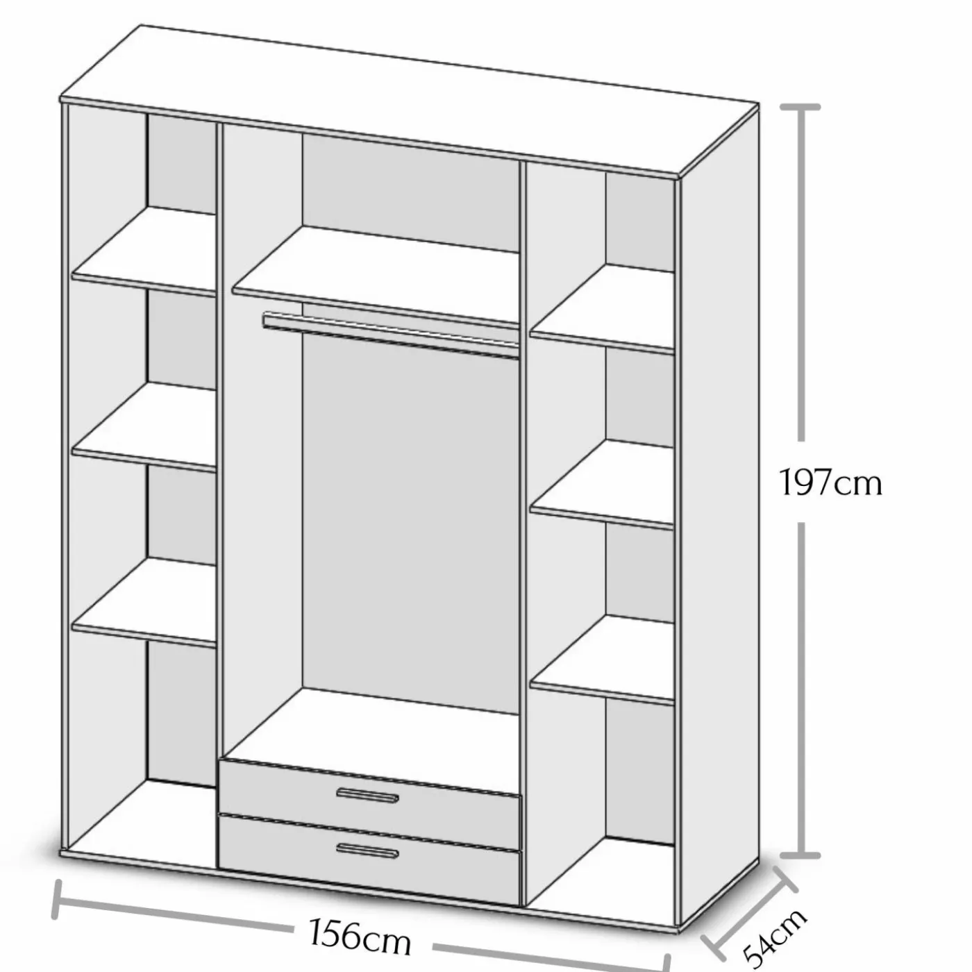Drehtürenschrank CHICAGO