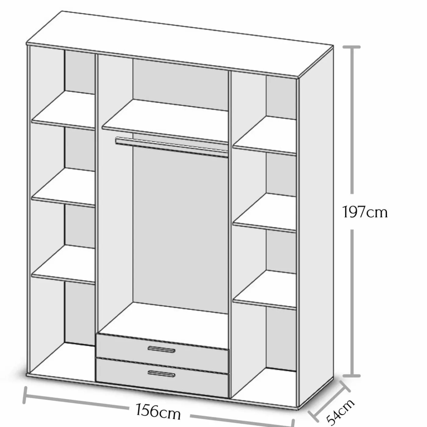 Drehtürenschrank CHICAGO