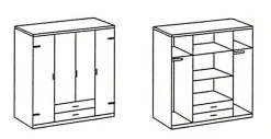 Drehtürenschrank CORK