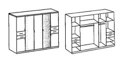 Drehtürenschrank DANZIG