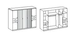 Drehtürenschrank DANZIG