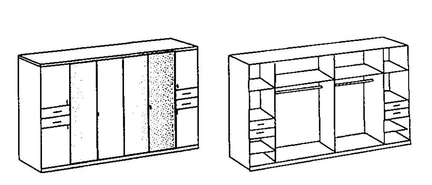 Drehtürenschrank DANZIG