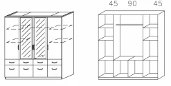 Drehtürenschrank ED EXTRA