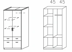 Drehtürenschrank ED EXTRA