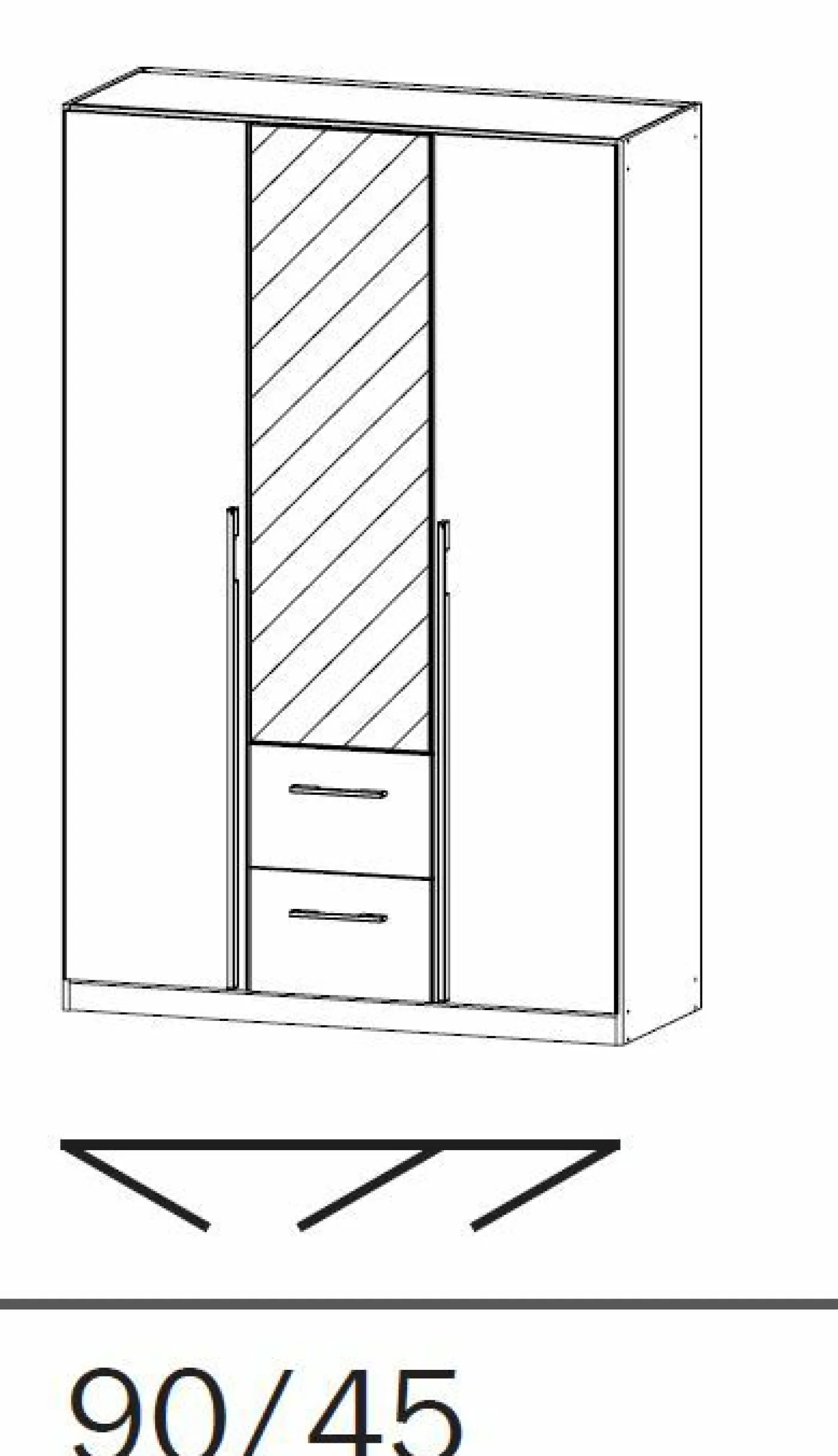 Drehtürenschrank ESSENSA