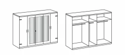 Drehtürenschrank STOCKHOLM