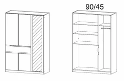 Drehtürenschrank TÜBINGEN