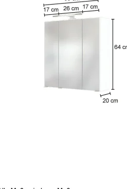 3D-Spiegelschrank 60 AREZZO