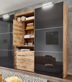 Funktions-TV-Schwebetürenschrank MAGIC GLAS