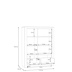 Highboardvitrine KALLASTE