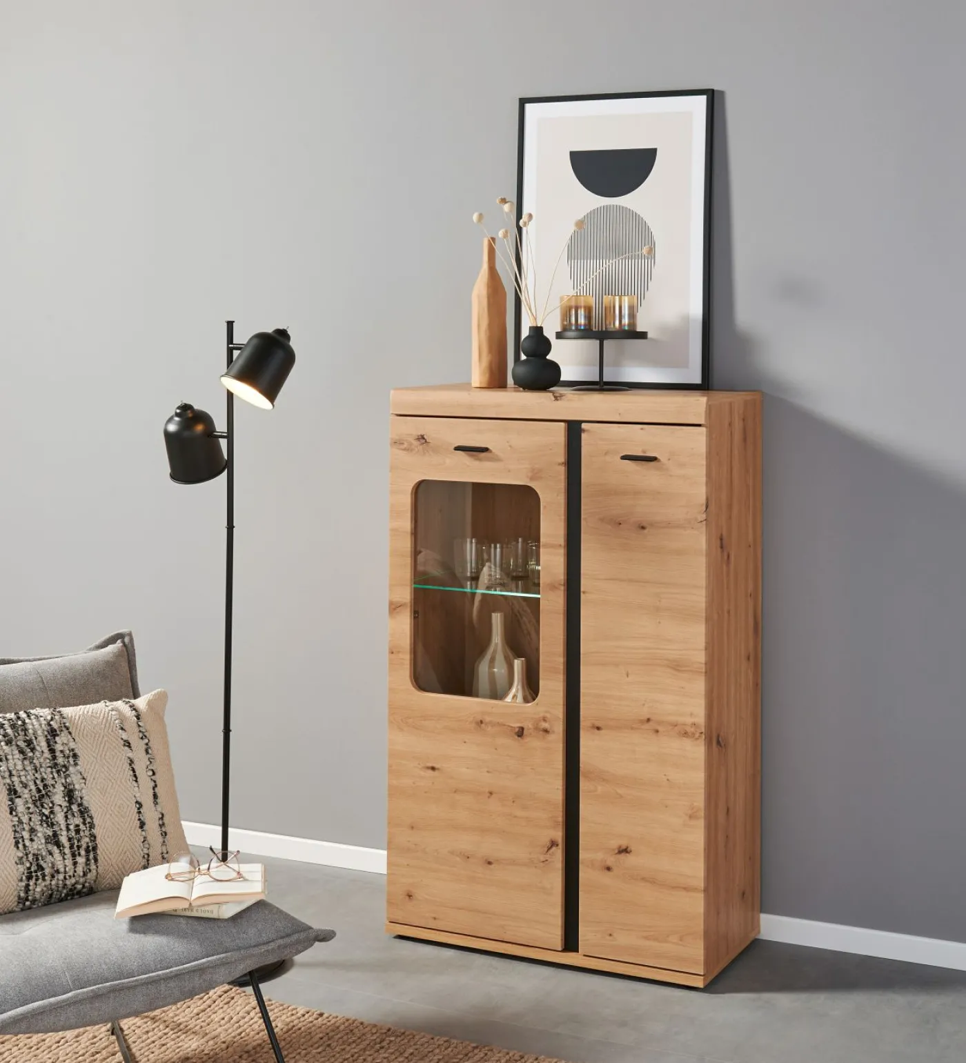 Highboardvitrine KRETA