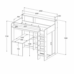 Hochbett HIGHER 1a