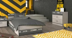 Jugendzimmer 4-teilig FABRIC 14