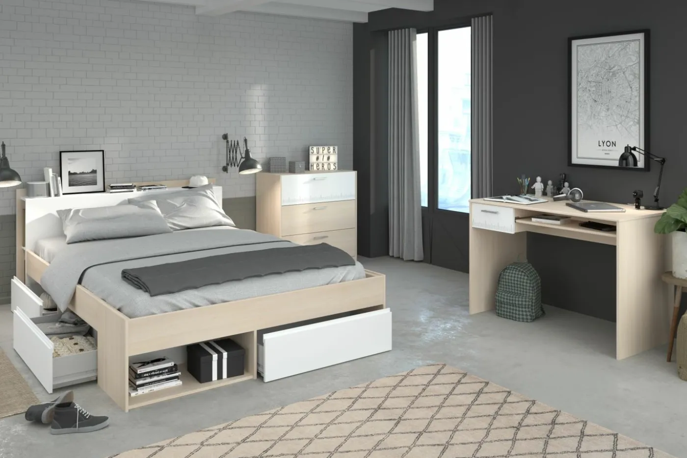 Jugendzimmer 3-teilig MOST 59