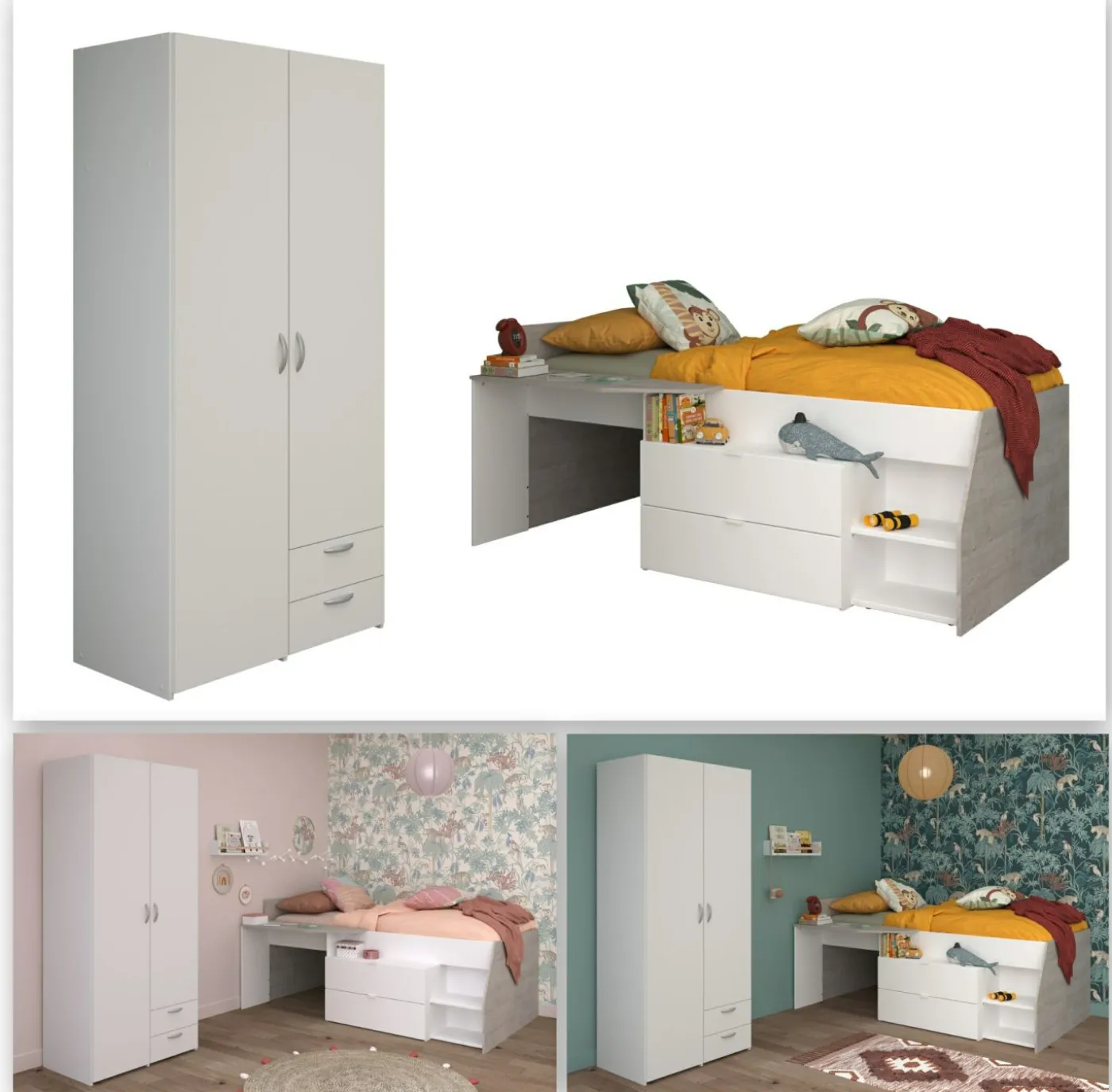 Kinderzimmer 2-teilig MILKY 14