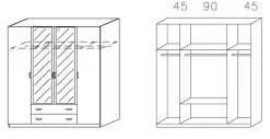 Kleiderschrank CASE