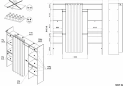 Kleiderschrank COMBI 2