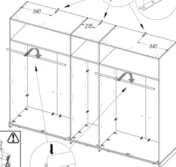 Kleiderschrank KASHMIR