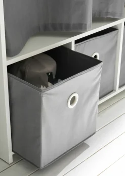 Kleiderschrank mit Stoffvorhang JENKE