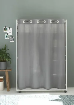 Kleiderschrank mit Stoffvorhang JENKE