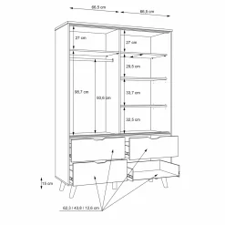 Kleiderschrank VANKKA