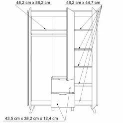 Kleiderschrank VANKKA